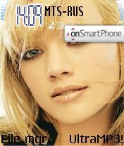 Скриншот темы Hilary Duff 02