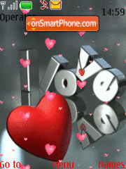 Скриншот темы Love Animated