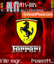 Скриншот темы Ferrari2