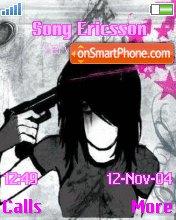 Emo Girl theme screenshot