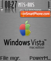 Capture d'écran Vista Mac Edition thème