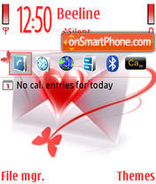 Love Message tema screenshot