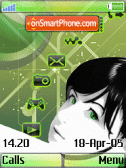Capture d'écran Sony Girl thème