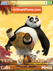 Скриншот темы Panda Animated