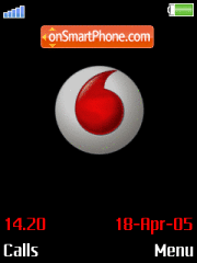 Capture d'écran Vodafone X2 thème