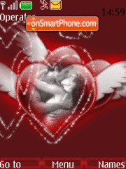 Animated love theme screenshot