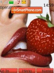 Lips Strawberry tema screenshot