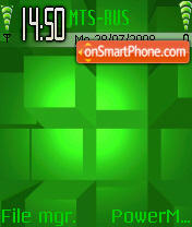 Capture d'écran Greencube thème