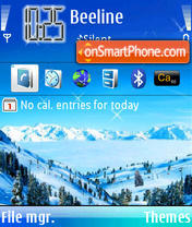 Snow Mountain theme screenshot