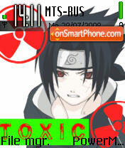 Capture d'écran Sasuke Toxic thème