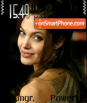 Angelina Jolie 7 theme screenshot
