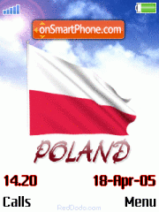 Скриншот темы Poland Flag