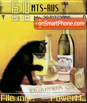 Drink Kitty tema screenshot