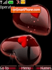 Capture d'écran Red Heart thème