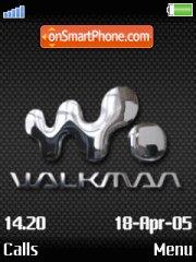 Walkman Silver tema screenshot