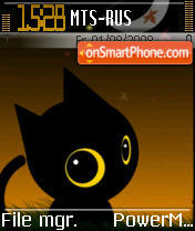 Capture d'écran Moonlight Kitty thème