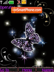 Animated butterfly theme screenshot