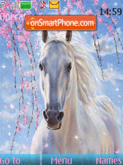 White Horse animated Theme-Screenshot