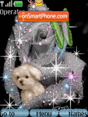 Capture d'écran Animated dog thème