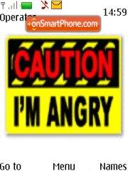 Caution Angry es el tema de pantalla