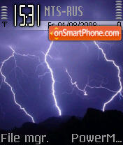 Capture d'écran Lightning thème