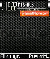 Скриншот темы Nokia Black Carbon