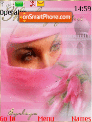Girl in Hijab theme screenshot