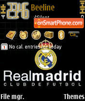Capture d'écran Real Madrid 2012 thème