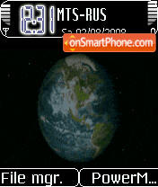 Animated Earth 01 tema screenshot