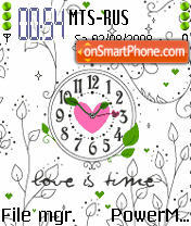 Love Clock Animated 01 theme screenshot