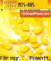 Yellow Abstract 01 tema screenshot