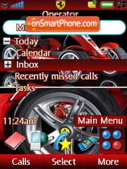 Скриншот темы Ferrari Go Cart