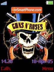 Скриншот темы Guns n Roses