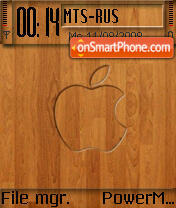 Capture d'écran Wooden Apple thème