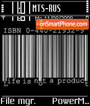 Capture d'écran Life Is Not A Product thème