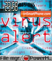 Capture d'écran Virus Alert thème
