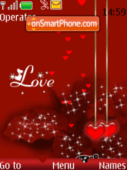 Capture d'écran Animated hearts thème