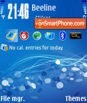 RollingBlue tema screenshot