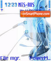 Blue tech tema screenshot
