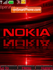 Nokia Red Animated theme screenshot