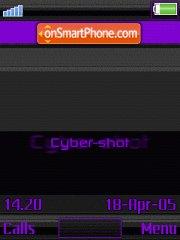 Cyber-shot theme screenshot