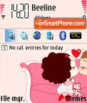 Cutekissing tema screenshot