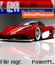 Ferrari sport car es el tema de pantalla