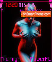 Capture d'écran Pink woman thème