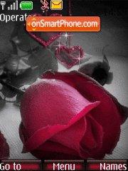 Rose n hearts tema screenshot