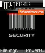 Capture d'écran Security Codes thème