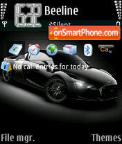 Capture d'écran Audi R8 Black thème