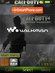 Capture d'écran Call of Duty 4 thème