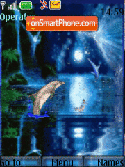 Скриншот темы Dolphin animated