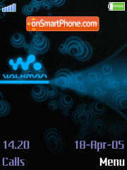 Walkman Animated es el tema de pantalla